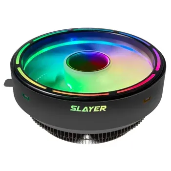 Cooler CPU Heatsink Fan 120 PWM 123x123x70mm ARGB Mirror + Auto RGB AMD/INTEL/UNIVERSAL Ntech Slayer Ice 100 Mirror ARGB Lga1700 Ready