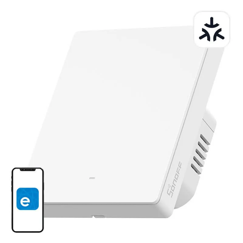 Sonoff Matter M5-1C-WiFi inteligente de parede 1 canal para moldura 80W
