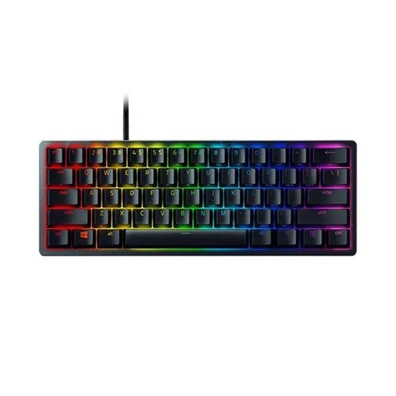 Teclado Razer Huntsman Mini compacto 60% com switches Purple e RGB