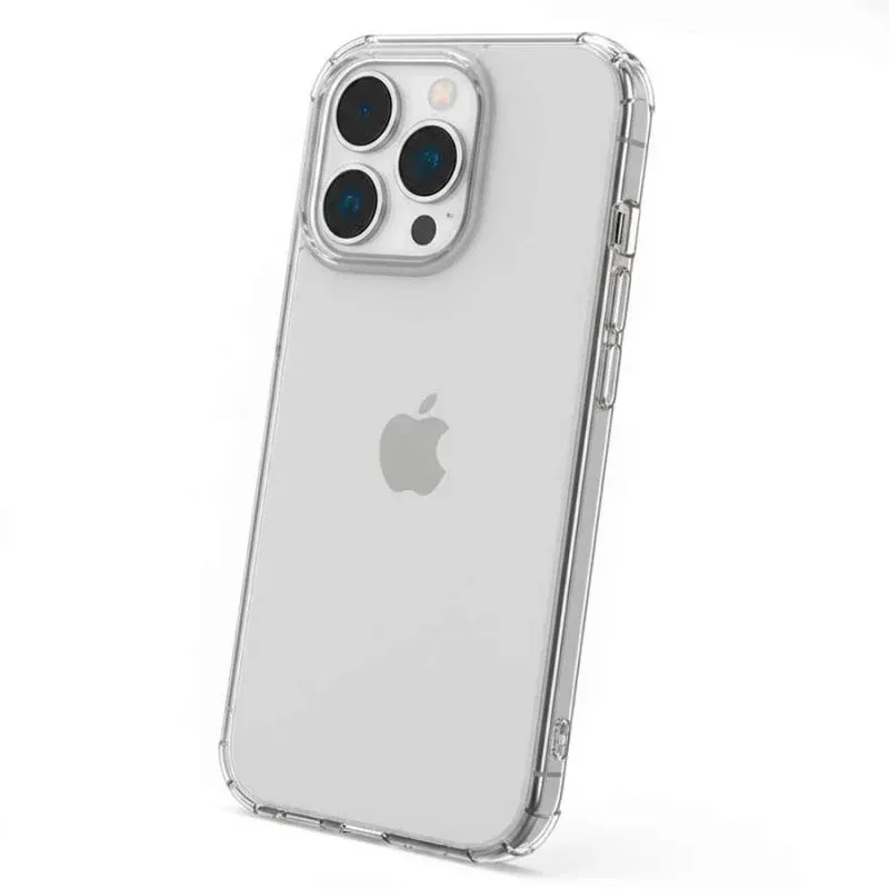 Funda para telemóvel Reforçada Transparente Silicone TPU Esquinas Reforçadas para iPhone 14 Pro