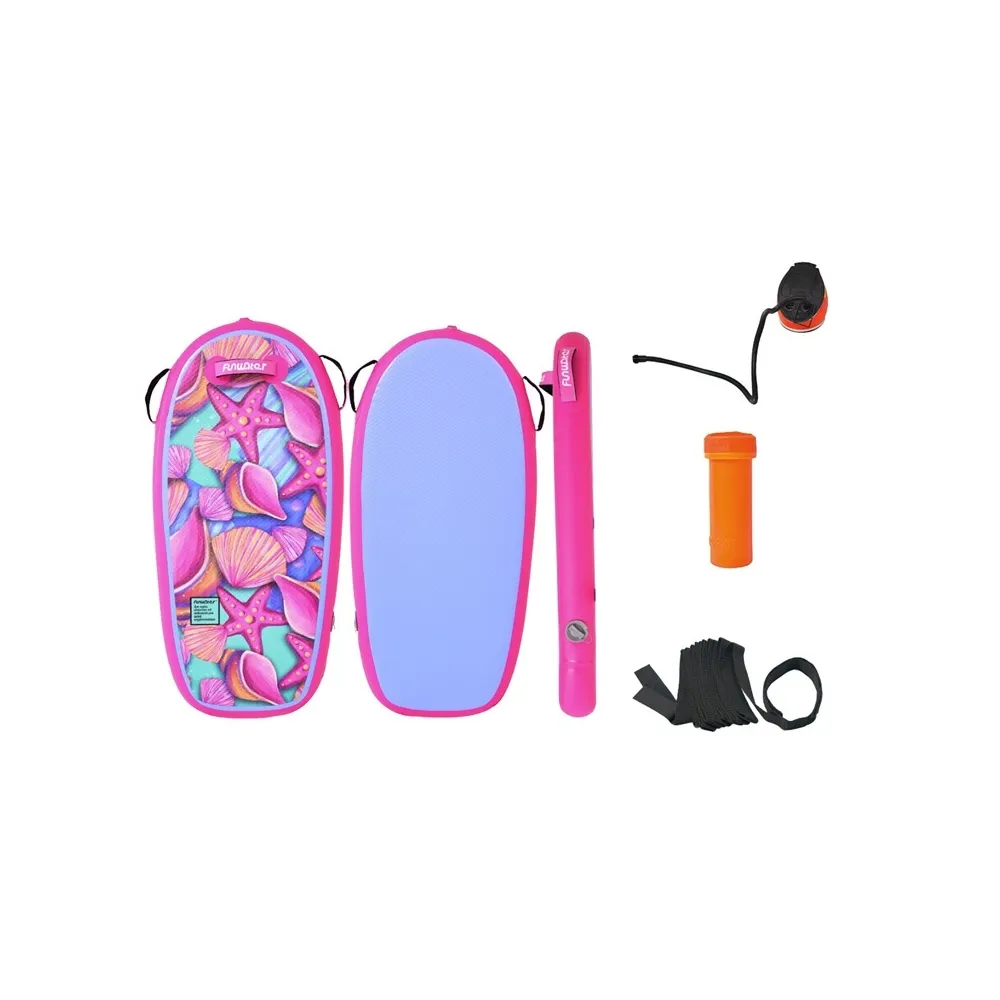 Prancha Bodyboard Insuflável FunWater 1,1 m Rosa - ESIZ00089