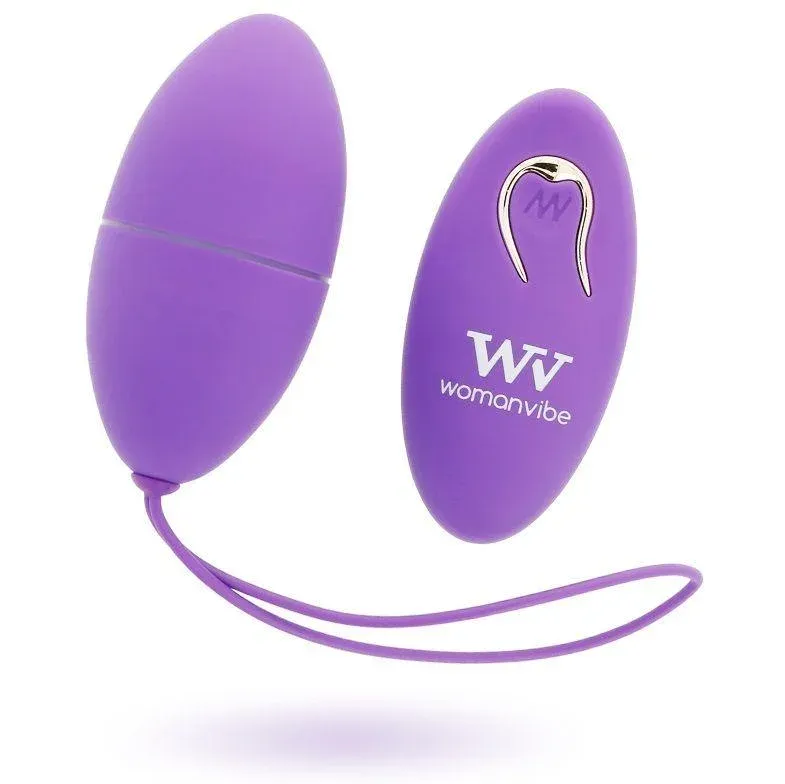 Womanvibe - alsan egg controle remoto preto silicone roxo