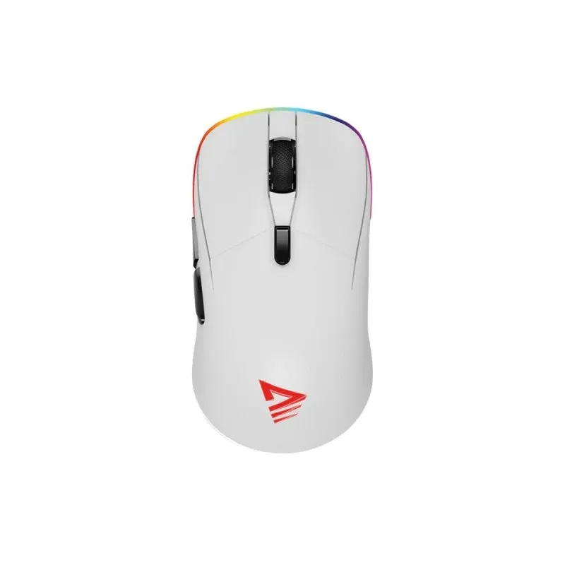 Savio Rift White Rato Ultra-leve com Modo Sem Fios Duplo, Bluetooth, 10000DPI e RGB Branco