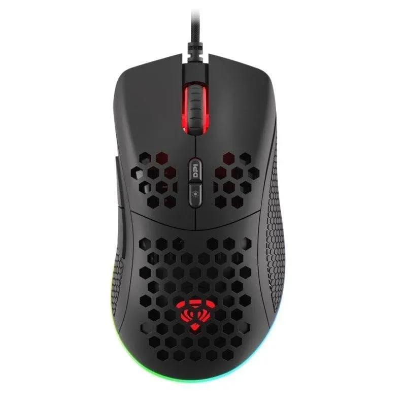 Rato Genesis Krypton 555 Gaming USB 8000 DPI RGB Preto