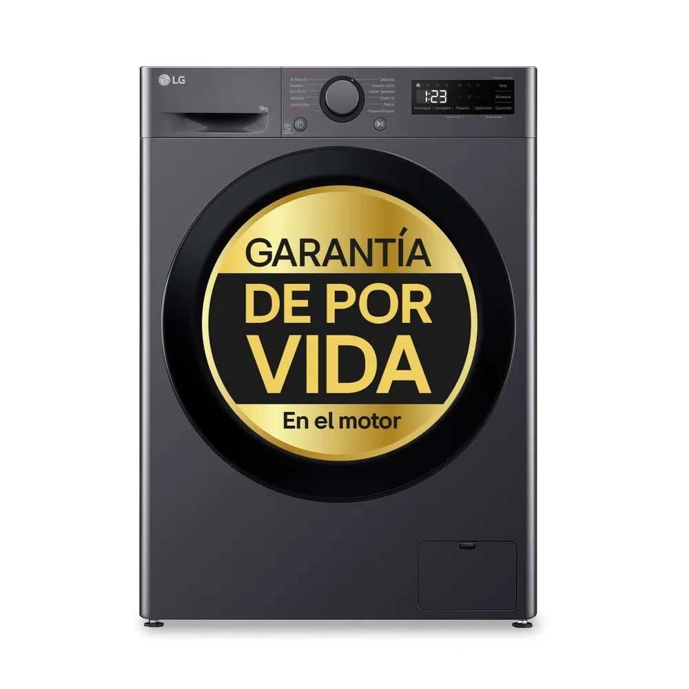 Máquina de Lavar Roupa Lg F4wr5009a6m 9kg 1400rpm Classe a