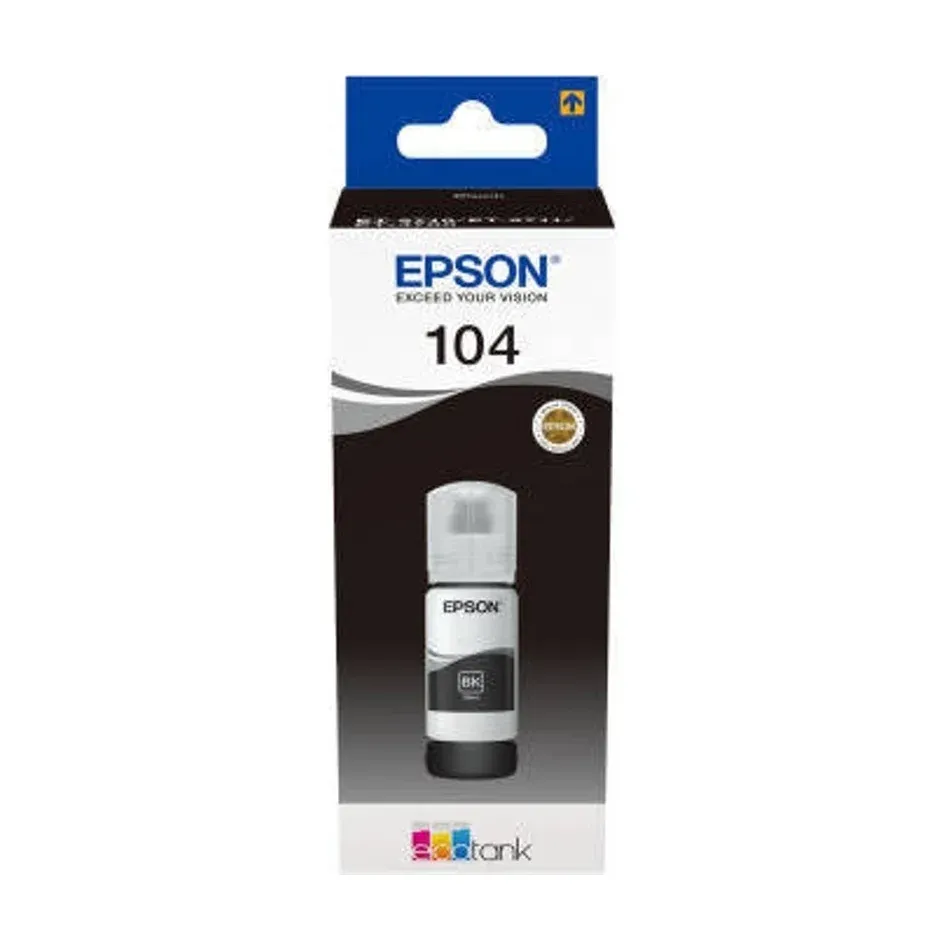 Garrafa de Tinta Epson EcoTank 104 Preto 65ml