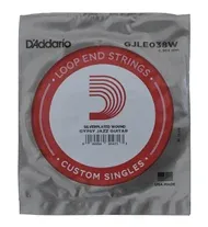 Corda individual guitarra Gipsy Jazz D'Addario GJLE038W Silver Wound com laço