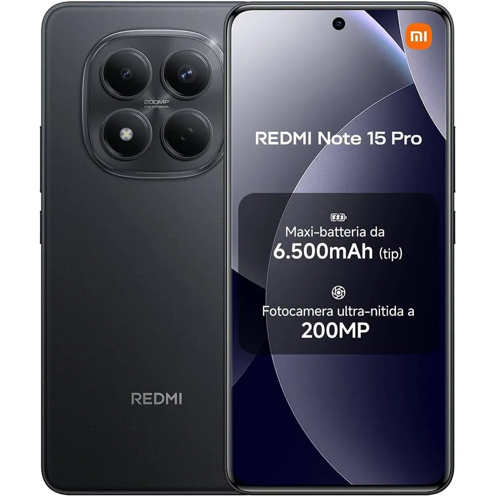 Smartphone Xiaomi Redmi Note 15 Pro 4G 6.77 8GB/256GB Dual SIM Black