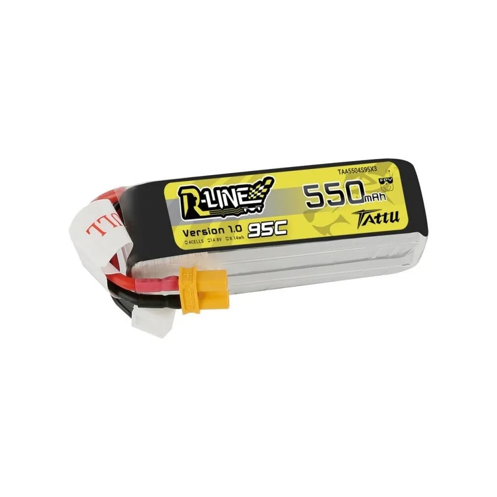 Gens Ace Bateria de drone Tattu R-Line 550mAh 14.8V 95C 4S1P