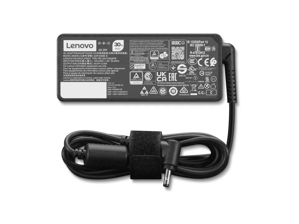 Lenovo 4X21K07722 adaptador e transformador Interior 65 W 4X21K07722