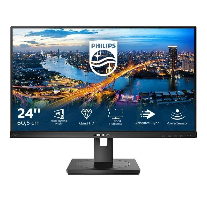 Monitor Philips B Line 245B1/00 23,8" Quad HD 75Hz IPS Ajuste Altura