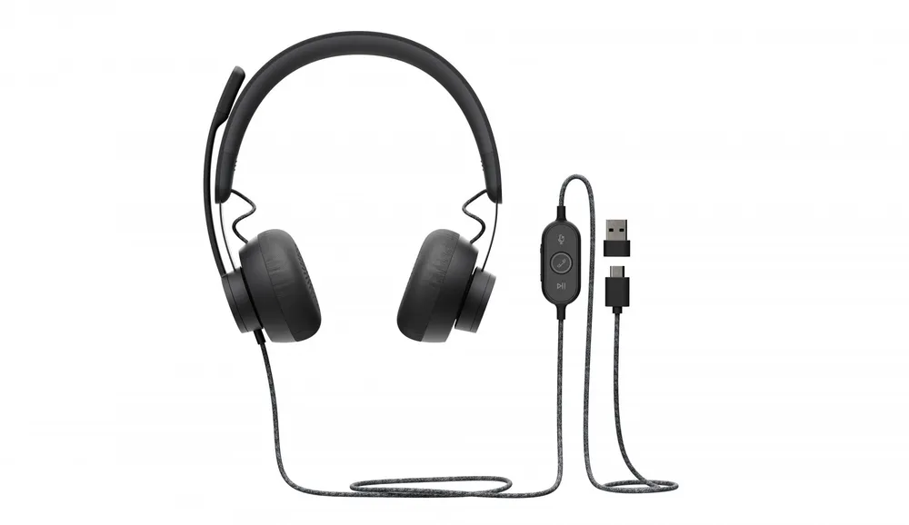Logitech Zone Wired Headset USB con Microfone e Cabo com Audio Premium