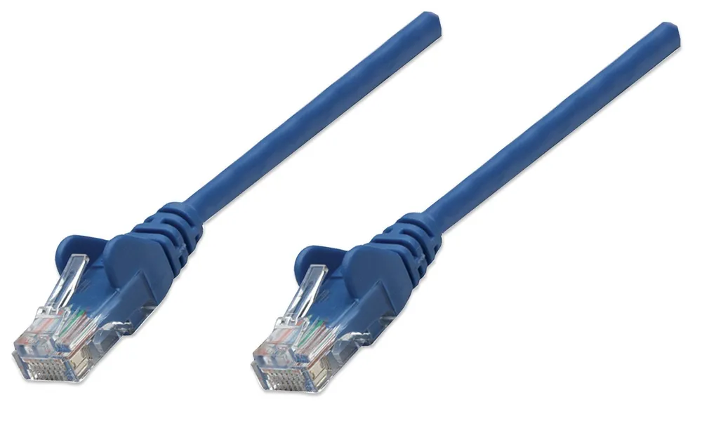 Intellinet Network Patch Cable, Cat5e, 10m, Blue, CCA, U/UTP 325936