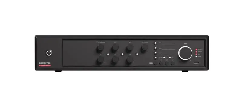 Amplificador Multizona 120 W Rms. 3 Zonas de Colunas - MAX-120Z