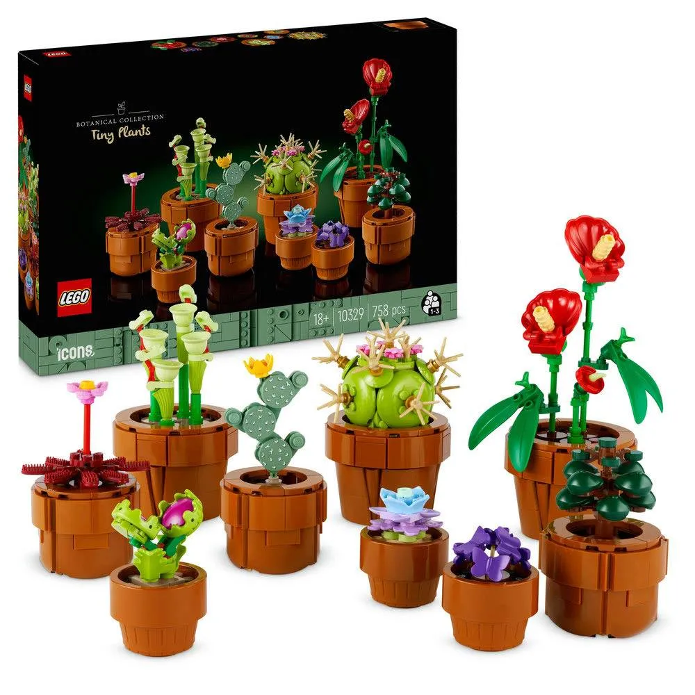 LEGO Botanical: Plantas em Miniatura | Idades 18+ | 758 Peças | Item 10329