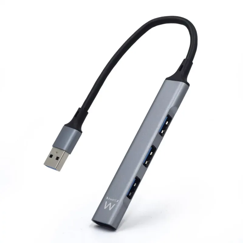 Hub USB Ewent 4 Portas USB 3.2 Gen 1 USB 3.2 Gen 1 + 3x USB 2.0