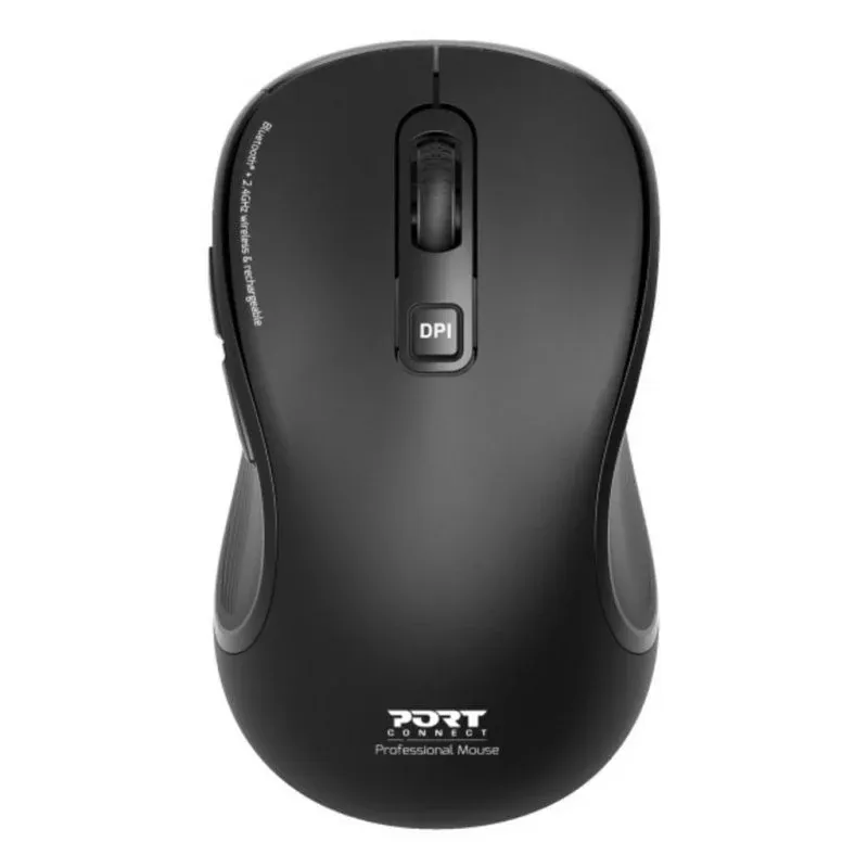 Rato Port Designs PORT Connect 910010 RF Wireless Bluetooth 2400 DPI Preto Recarr.