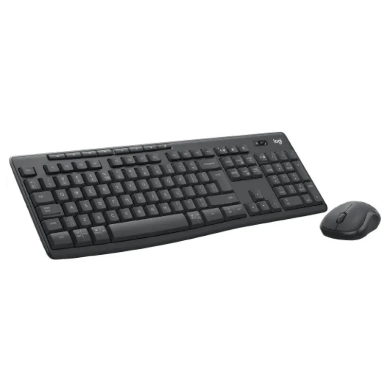 Teclado de membrana Logitech 920-012077 Layout US grafite com rato sem fios