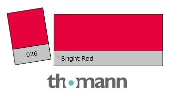 Lee Filter Roll 026 Bright Red