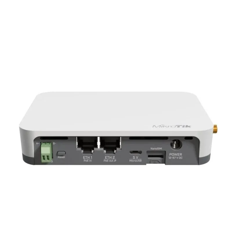 Mikrotik KNOT LR9 QCA9531 Router WiFi 4 SIM 4G PoE Branco