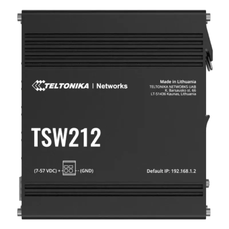 Switch Industrial Teltonika 8x RJ45 Gigabit 2x SFP Gigabit - TK-TSW212