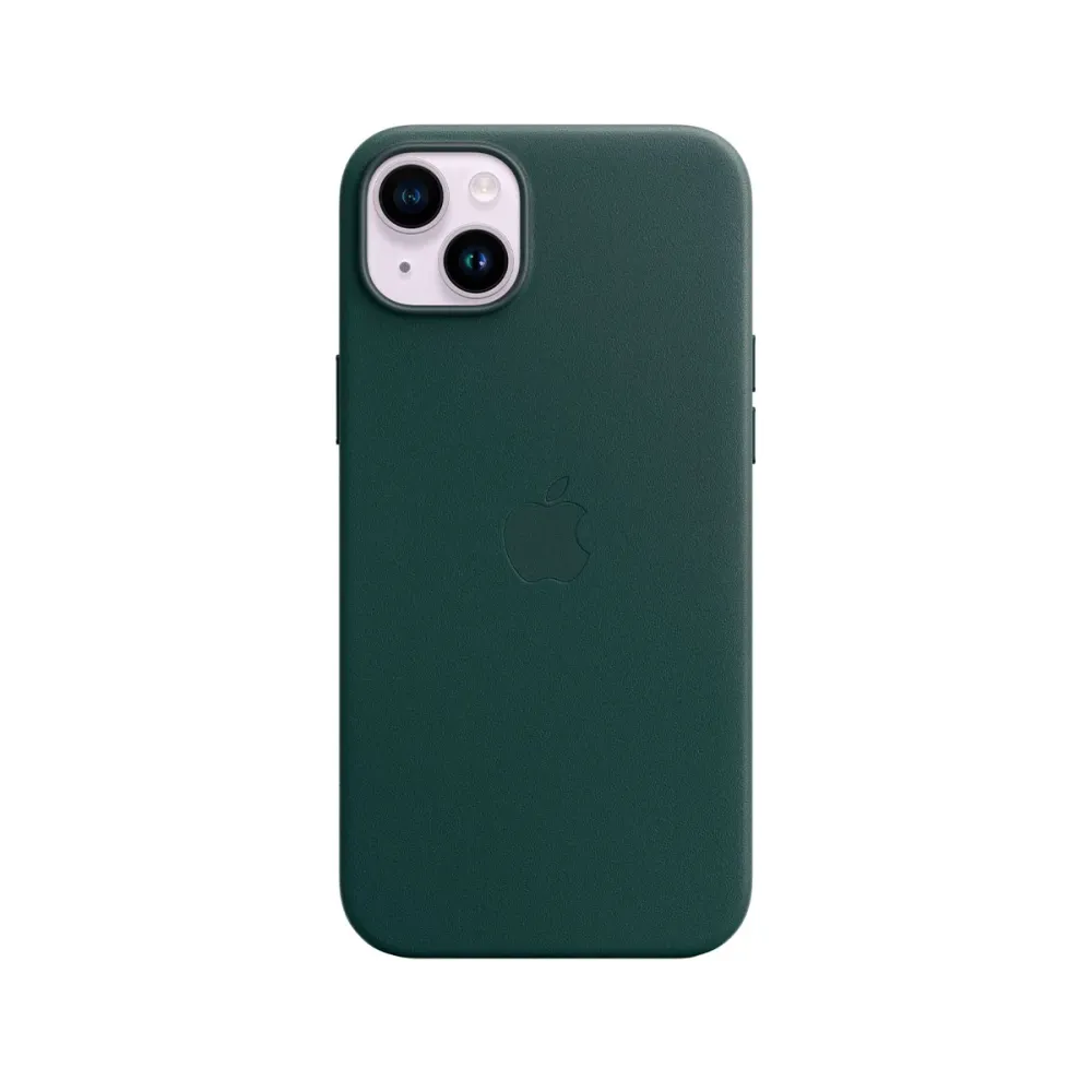 Capa de Pele Magsafe Original iPhone 14 Plus Verde MPPA3ZM/A