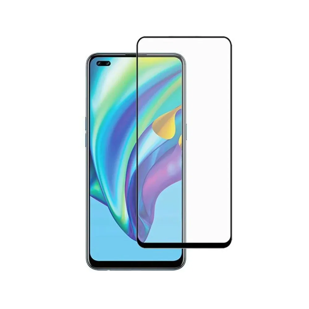 Película de Vidro Temperado Oppo A93/A74 Full Screen Preta
