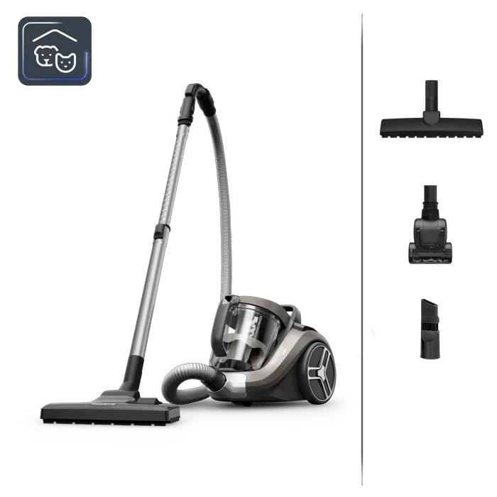 Rowenta Compact Power XXL Bagless Vacuum Cleaner, Animal Kit