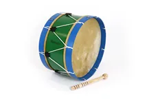 Bombo Tradicional Adamastor Nº4 Verde/Aro Azul 38cm