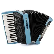 Acordeão de Teclas Hohner Bravo III 72 myColor Water Blue