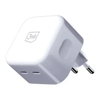 Carregador 3MK Hyper Duo Tipo-C 35W Branco
