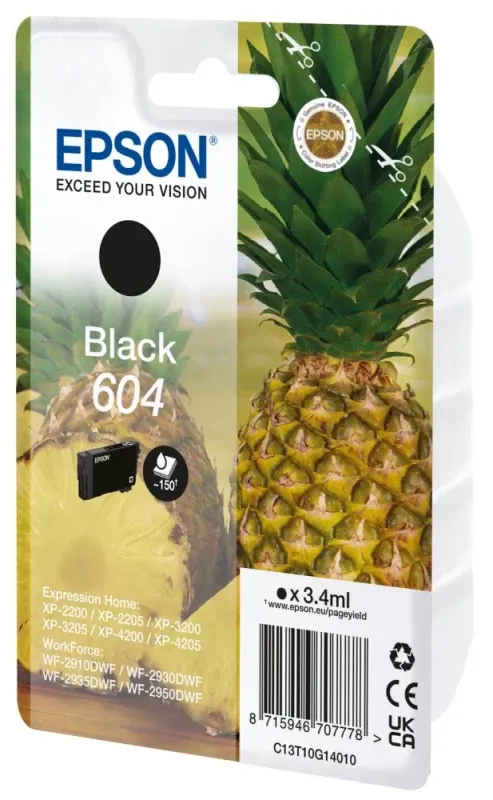 Tinteiro Epson Original Singlepack Preto 604 Ink