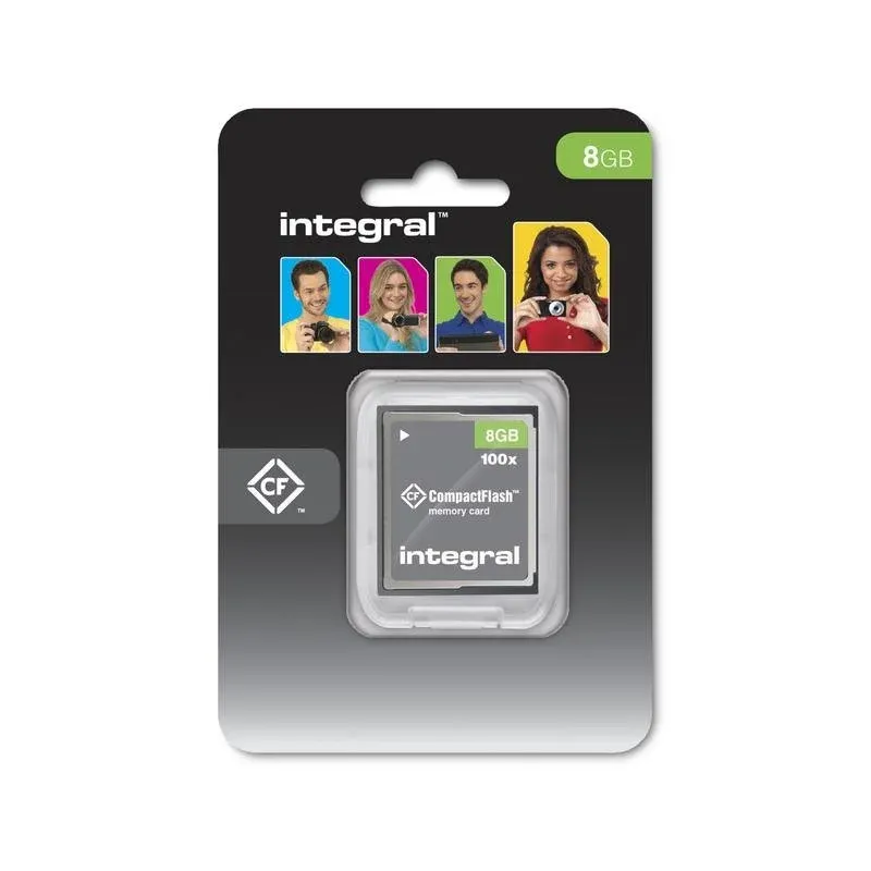 Memória Flash Integral INCF8GV2 8GB CFast Preto Cinzento