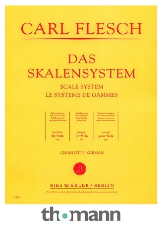 Ries und Erler Musikverlag Das Skalensystem for Viola
