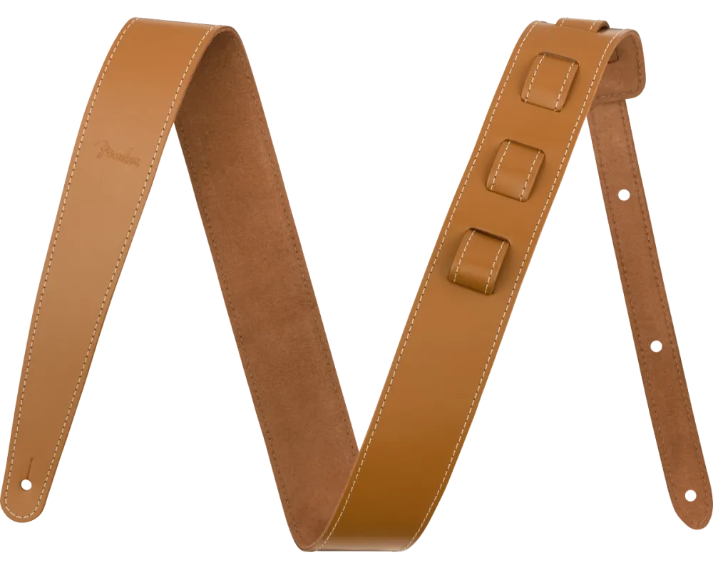 Fender Essentials Leather Strap TAN Brown