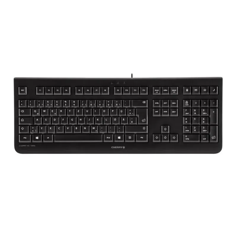 Teclado mecânico CHERRY KC 1000 Layout HU USB preto gaming