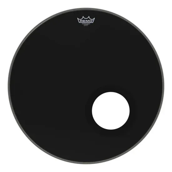 Remo 22" Powerstroke 3 Ebony w/ DynamO