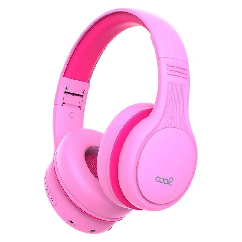 Cool Kids Auscultadores Infantis Bluetooth com Limitador de Volume Rosas