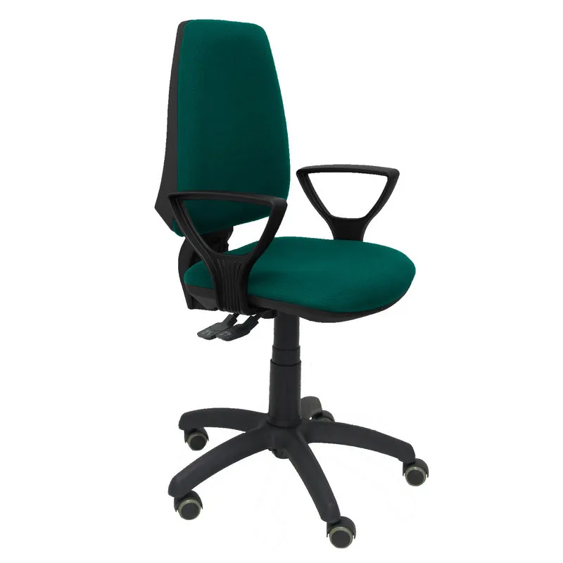 Piqueras y Crespo Elche S Bali Cadeira de Escritório com Braços Fixos Rodas Parquet Verde Clara