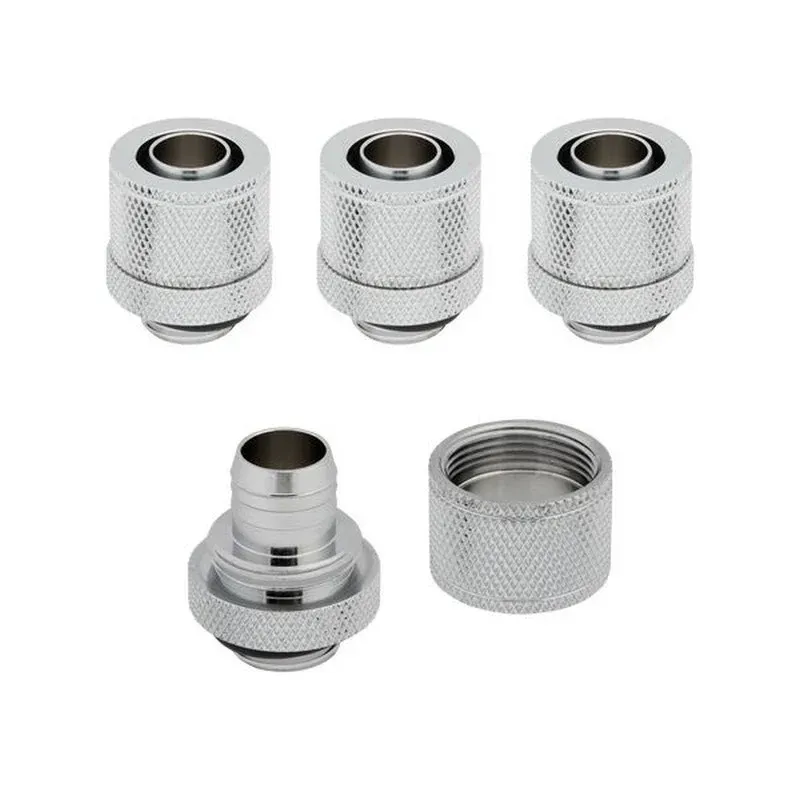 Corsair Hydro X Series XF Compressão 10/13mm ID/OD Pack de 4 Cromado
