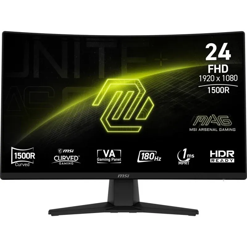 Monitor MSI MAG 242C 23,6" FullHD 180Hz VA Curvo HDR