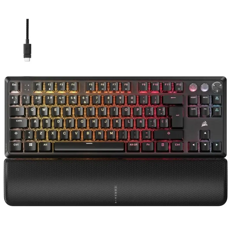 Corsair K70 PRO TKL Teclado Mecânico Gaming RGB Switch MLX Preto