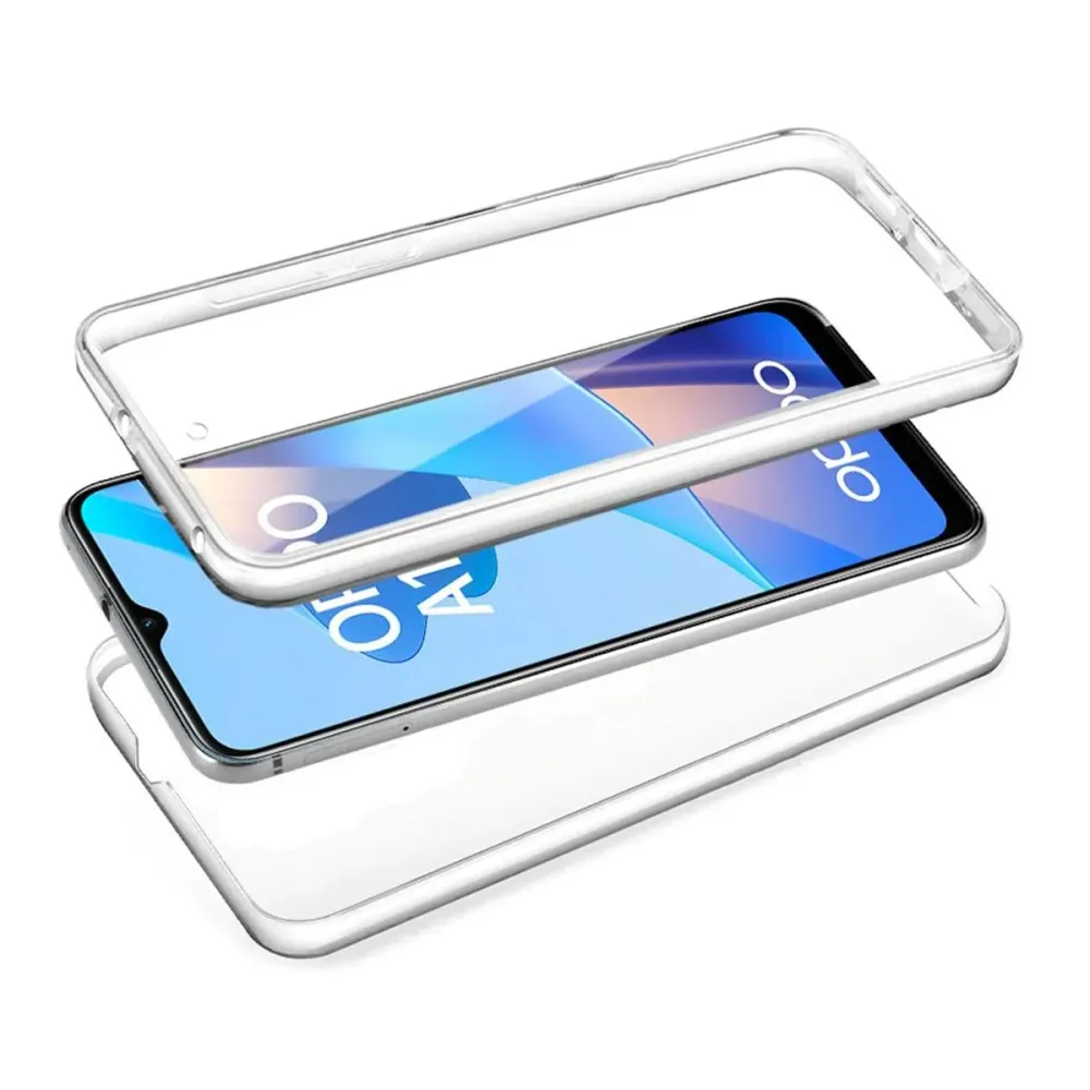 Capa Silicone Frente e Verso Oppo A16/A16s Transparente