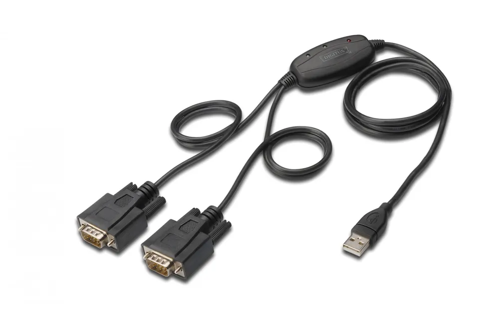 Digitus DA-70158 cabo de série Preto 1,5 m USB Type-A DB-9 DA-70158
