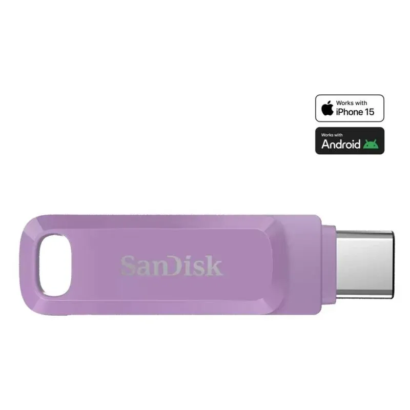 Pen Drive SanDisk Ultra Dual Drive Go 1 TB USB Type-C 3.2 Gen 1 Lavanda