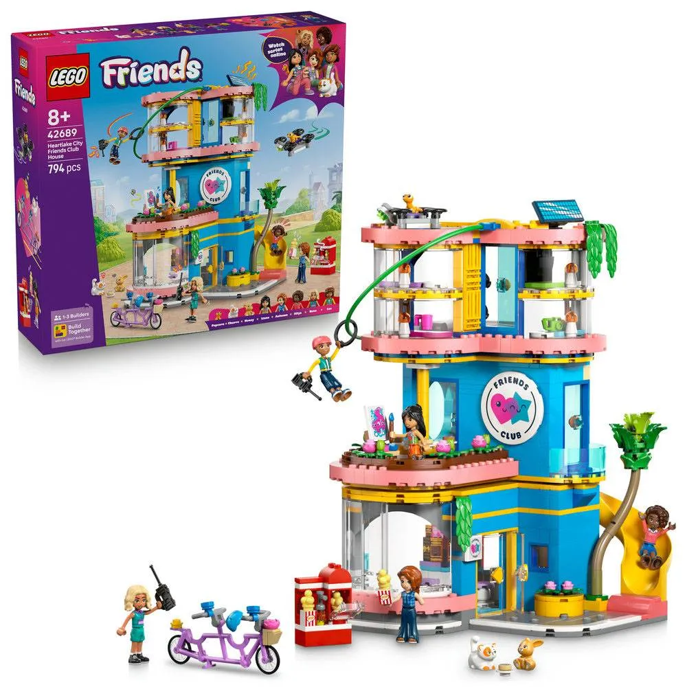 LEGO Friends: Sede do Clube dos Friends de HLC | Idades 8+ | 794 Peças | Item 42689