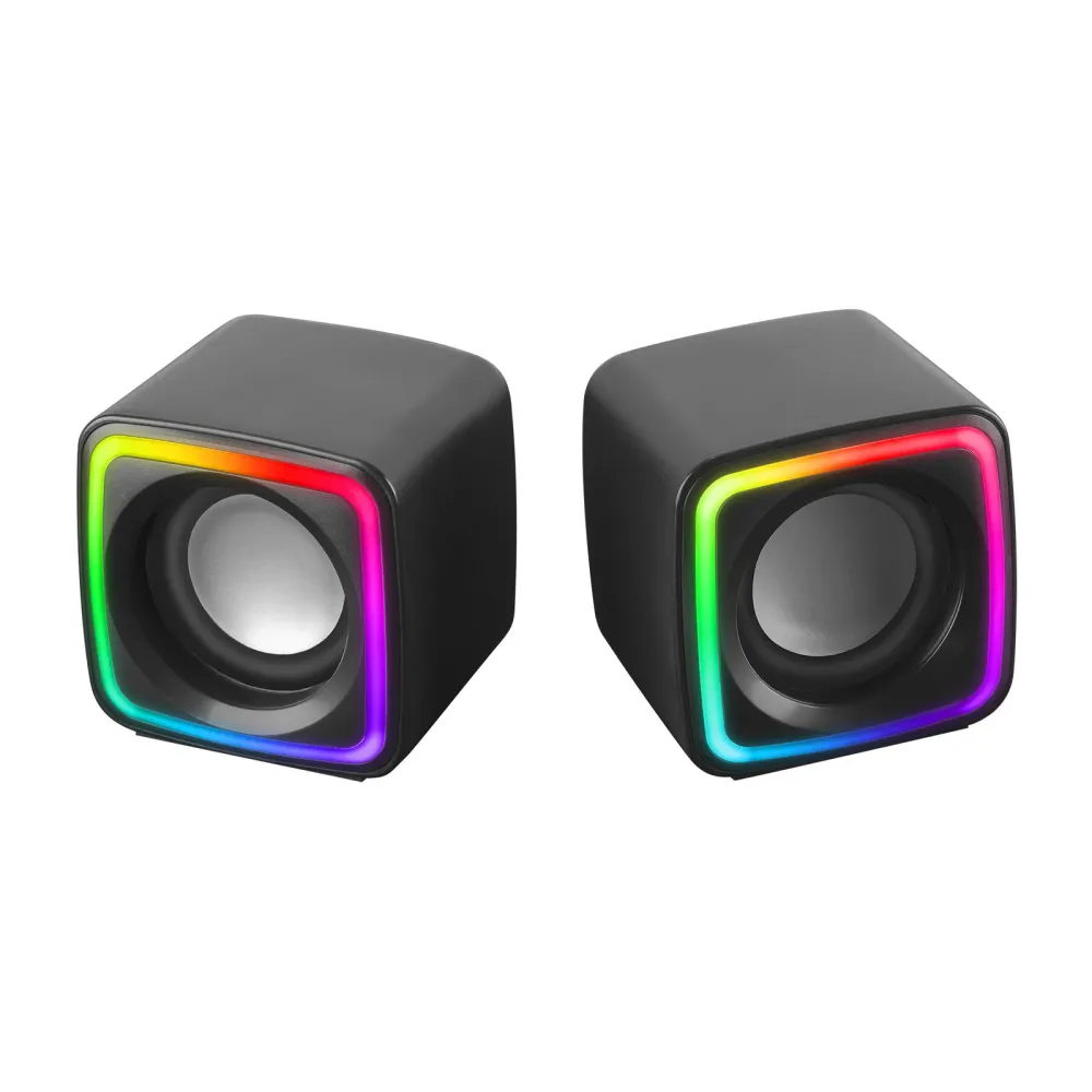 Colunas Mars Gaming MSCUBE 8W RMS Preta