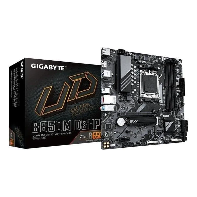 Motherboard Gigabyte B650M D3HP B650 Socket AM5 DDR5 Micro ATX 2.5GbE M.2 RGB Q-Flash Plus