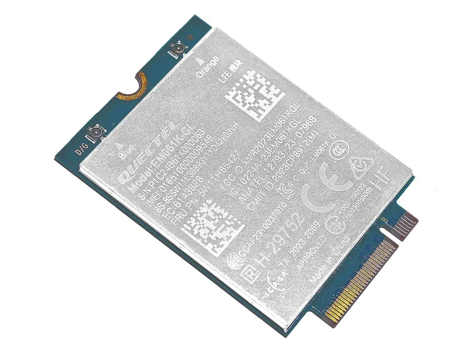 Tarjeta de Rede Lenovo 4XC1Q24438 M.2 WWAN 4G Wireless Interna para Notebook