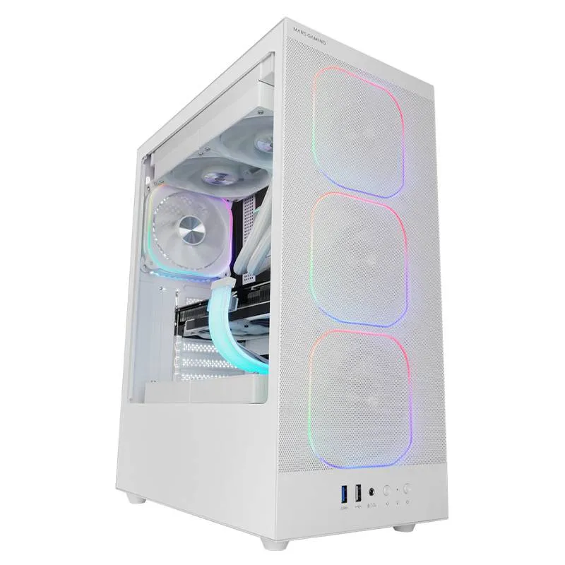Caixa ATX Mars Gaming MC-NEBULA ARGB Tempered Glass Branca